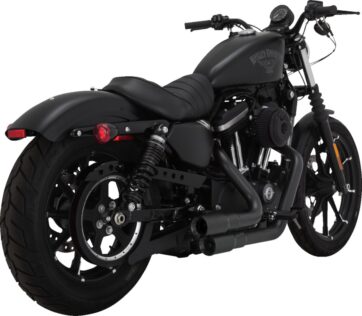 V&H MINI GRENADES Mattsvart Till Sportster(883,1200) 04-13