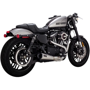 V&H BRUSHED STAINLESS 2-1 UPSWEEP 04-13 XL(sportster)