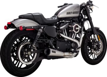 V&H BRUSHED STAINLESS 2-1 UPSWEEP 04-13 XL(sportster)