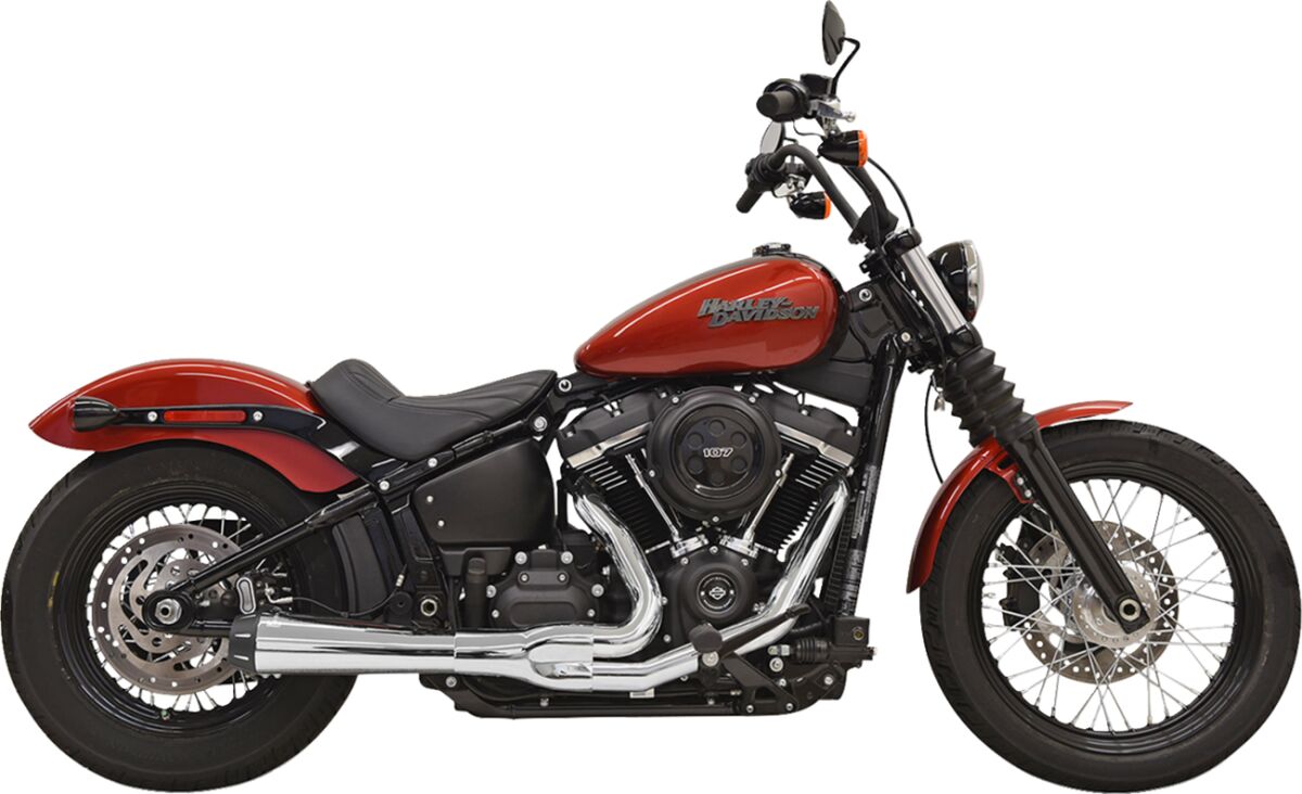 2-into-1 Road Rage Exhaust System - 49-State - Chrome M8 softail