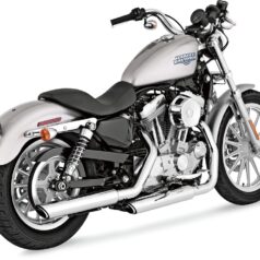 MUFFLER TWIN SLASH 3" CHROME