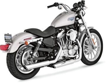 MUFFLER TWIN SLASH 3" CHROME