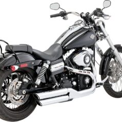 MUFFLER TWIN SLASH 3" CHROME