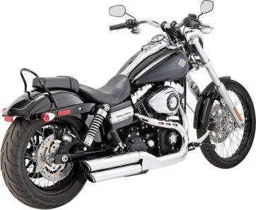 MUFFLER TWIN SLASH 3" CHROME