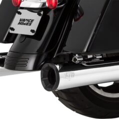 MUFFLER SLIP-ON ELIMINATOR 400 CHROME W/BLACK END CAPS