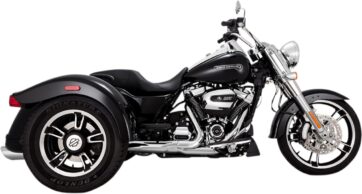 MUFFLER TWIN SLASH ROUND SLIP-ONS CHROME
