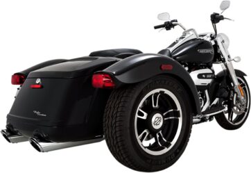 MUFFLER TWIN SLASH ROUND SLIP-ONS CHROME - Bild 2