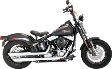 MUFFLERS 3" TWIN SLASH CHROME DLX CRSBNS SLM - Bild 2
