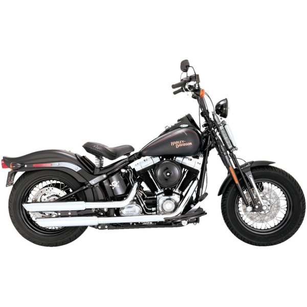 MUFFLERS 3" TWIN SLASH CHROME DLX CRSBNS SLM - Bild 2