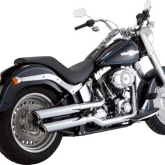 MUFFLERS 3" TWIN SLASH CHROME FATBOY DEUCE