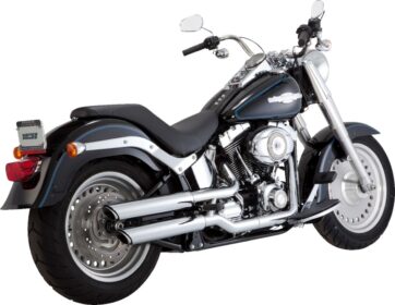 MUFFLERS 3" TWIN SLASH CHROME FATBOY DEUCE