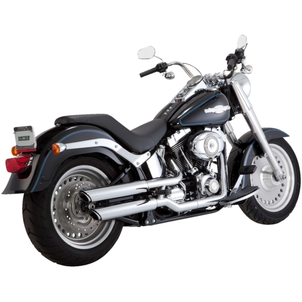 MUFFLERS 3" TWIN SLASH CHROME FATBOY DEUCE