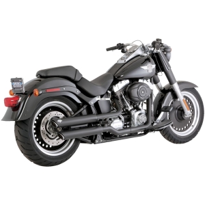 MUFFLERS 3" TWIN SLASH BLACK FATBOY DEUCE