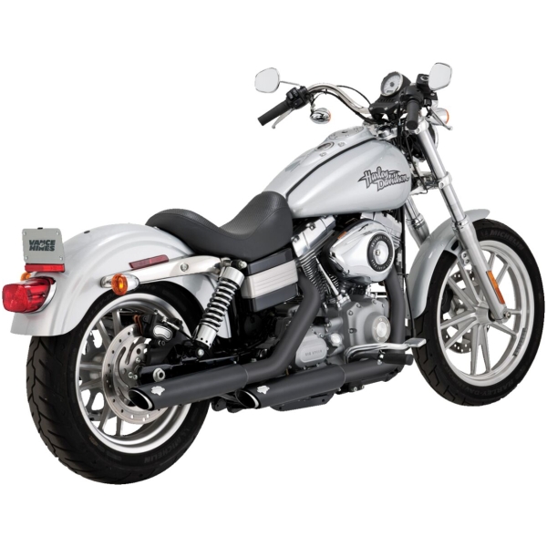 MUFFLERS 3" TWIN SLASH BLACK DYNA
