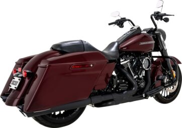 MUFFLERS TWIN SLASH ROUND BLACK TOURING - Bild 2