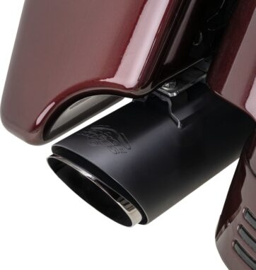MUFFLERS TWIN SLASH ROUND BLACK TOURING - Bild 3