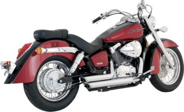V&H SHORTSHOTS STAGGERED Krom till Honda Vt750c 04-16