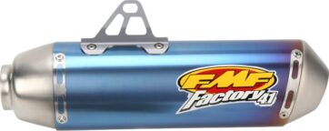 FACTORY 4.1 SLIP-ON MUFFLER TITANIUM BLUE ANODIZED HONDA