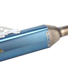 FACTORY 4.1 RCT SLIP-ON MUFFLER TITANIUM & CARBON BLUE ANODIZED KAWASAKI