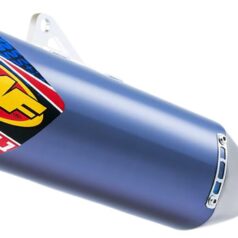 FACTORY 4.1 RCT SLIP-ON MUFFLER TITANIUM & CARBON BLUE ANODIZED YAMAHA