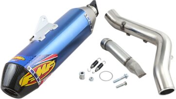 FACTORY 4.1 RCT SLIP-ON MUFFLER STAINLESS STEEL & TITANIUM BLUE ANODIZED YAMAHA - Bild 2