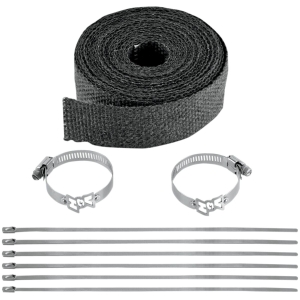 EXHAUST WRAP KIT BLACK 25FT