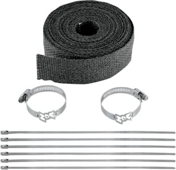 EXHAUST WRAP KIT BLACK 25FT