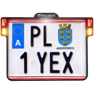 ALL-INN 2.0 Chrome Lic Plate w/LED Light Brk & Rear (A)