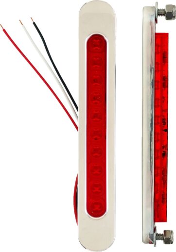 BAG LIGHT OVAL CR RED LED