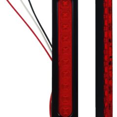 BAG LIGHT OVAL BK RED LED