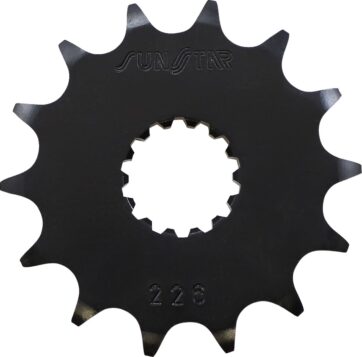 226 FRONT REPLACEMENT SPROCKET 14 TEETH 428 PITCH BLACK STEEL
