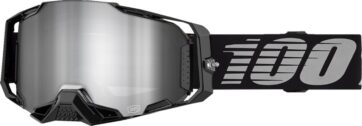 ARMEGA GOGGLE BLACK - MIRROR SILVER LENS