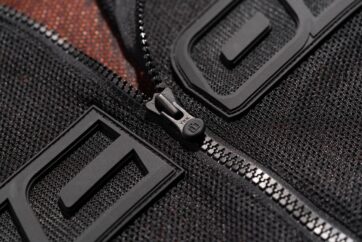 JKT MESH AF LTHR CE BK 2X - Bild 4