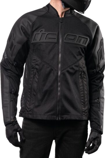 JKT MESH AF LTHR CE BK 2X - Bild 5