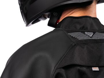 JKT MESH AF LTHR CE BK 2X - Bild 9