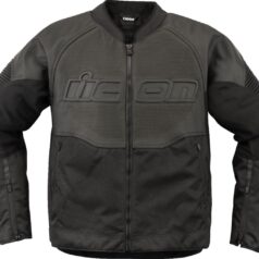 JACKET OVERLORD3 LEATHER CE BK 2X