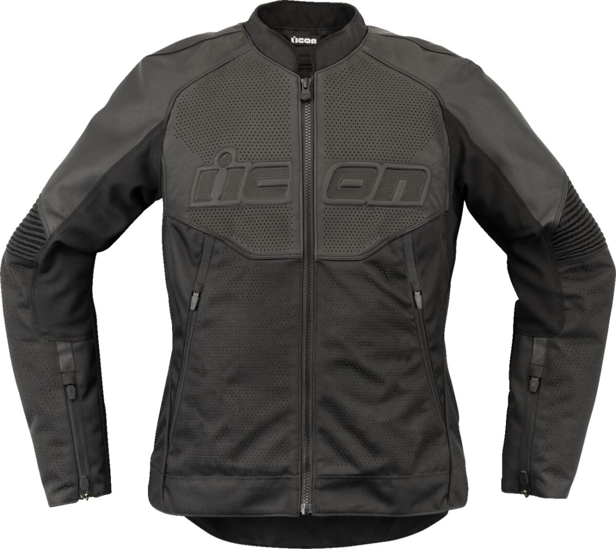 JACKET WM OVERLORD3 LEATHER CE BK MD
