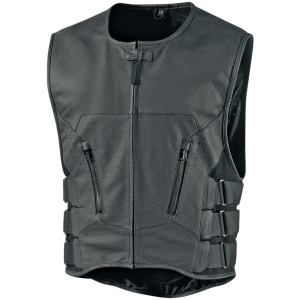 REGULATOR D3O STRIPPED™ LEATHER VEST BLACK 4X-LARGE