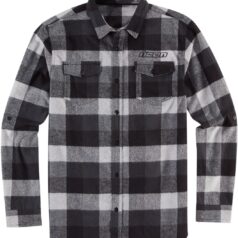 FLANNEL FELLER BK/GY SM