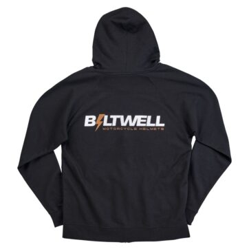 HOODIE BOLTS ZIP BLACK 2X - Bild 2