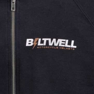 HOODIE BOLTS ZIP BLACK 2X - Bild 6