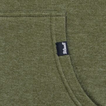 HOODIE STENCIL ZIP OLIVE LG - Bild 2