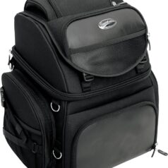 BACK SEAT SISSY BAR BAG TEXTILE BLACK