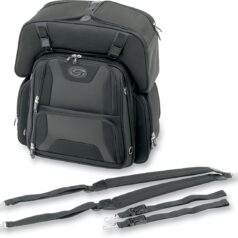 SPORT SISSY BAR AND COMBO BAG UNIVERSAL BLACK