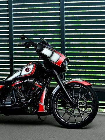 7.5" Tonad vindruta till Harley Davidson FLH 2014-2023 - Bild 5