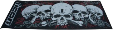 FLOORMAT ICON SCULL BLK