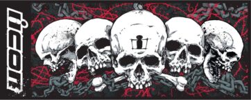 FLOORMAT ICON SCULL BLK - Bild 2