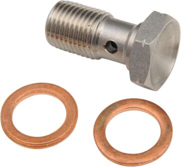 BANJO BOLT SINGLE STAINLESS-STEEL LENGHT 21,1mm M10X1,00