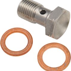 BANJO BOLT STAINLESS-STEEL SHORT M10x1,00 SINGLE