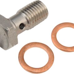 BANJO BOLT SINGLE STAINLESS-STEEL LENGHT 20,1mm M10X1,25
